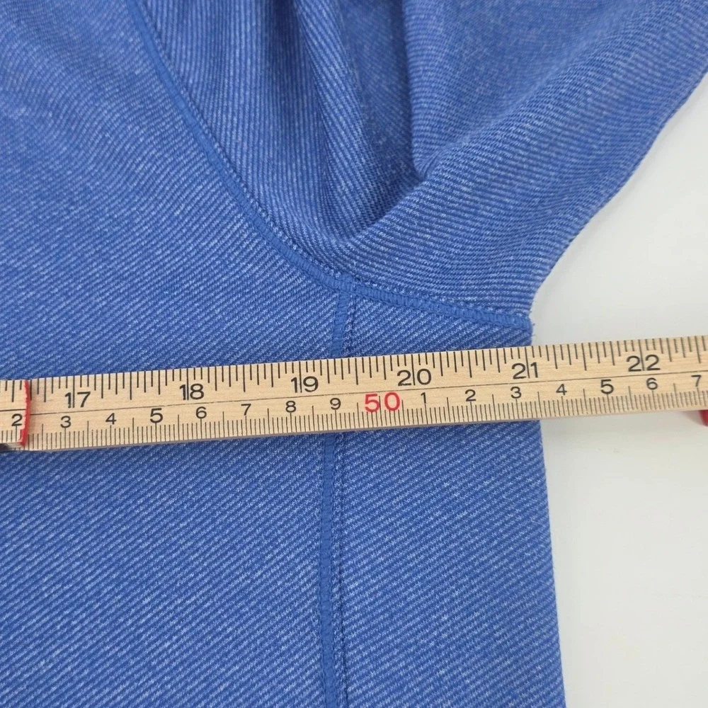 VINEYARD VINES PERFORMANCE 1/4 ZIP SHIRT WOMENS MEDIUM BLUE POCKET LIGHTWEIGHT - Picture 11 of 14